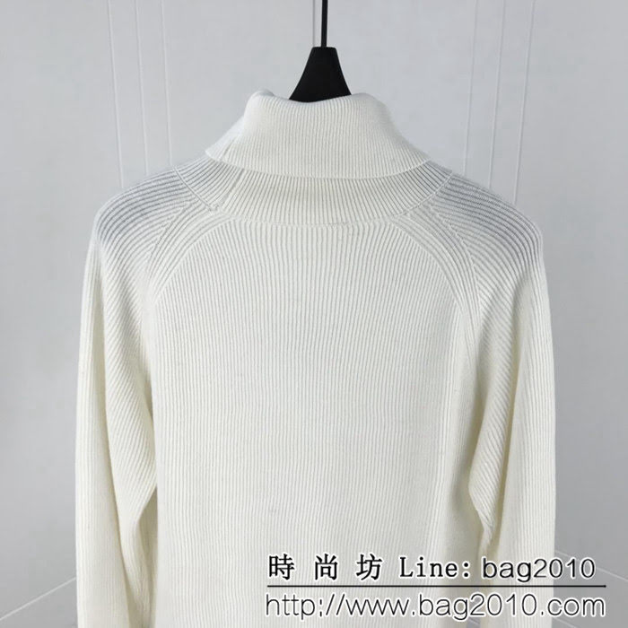 CHANEL香奈兒 小刺繡繡花基礎款 針織高領毛衣 簡單百搭款 明星同款 情侶款 ydi1006
